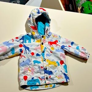 Baby Boden rain jacket/light weight animal jacket